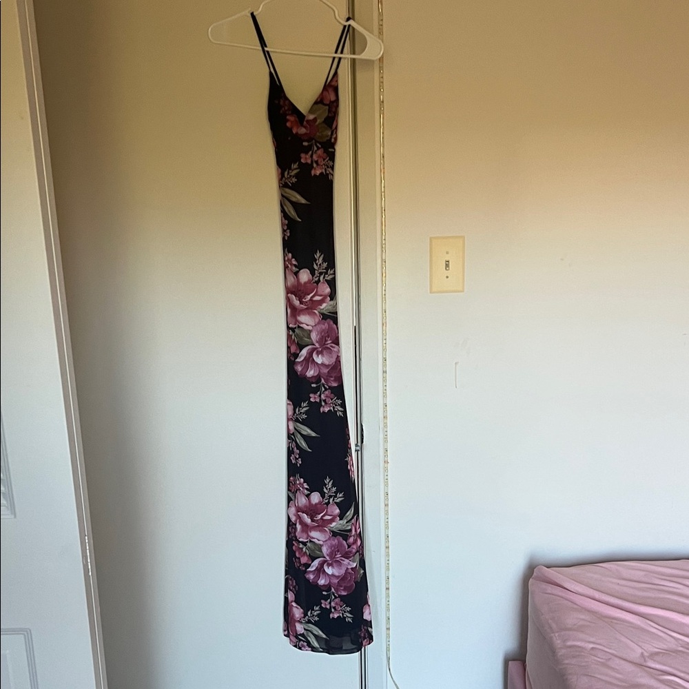 Floral Maxi Dress with Spaghetti Straps